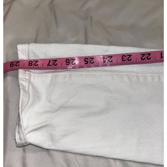 Citizens Of Humanity White Denim Jeans Womens Size 27 Slim Straight Fit Classic - Picture 8 of 9